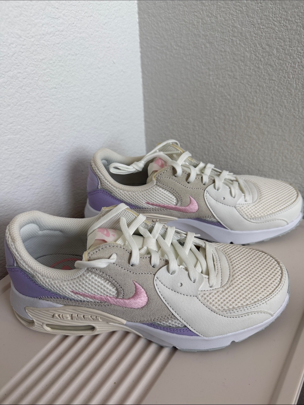 Nike Excee White /Lilac & Pink ✅ Casual Sneakers.